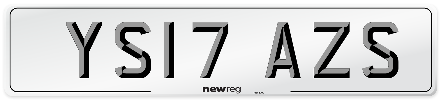 YS17 AZS Number Plate from New Reg